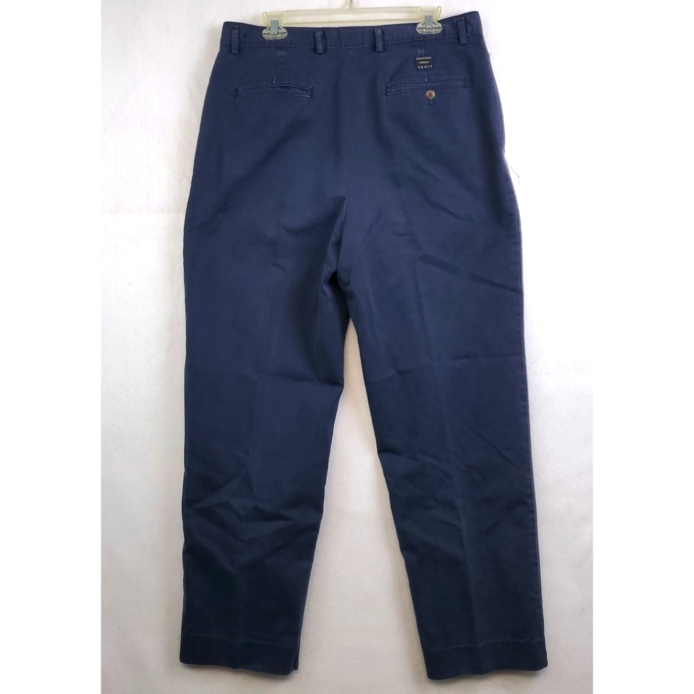 Calvin Klein Sport Cotton Chino Pants Navy Blue Men's Size 36 Actual 35x31